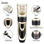 Low Noise Rechargeable Dog Grooming Clippers Set