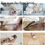 Low Noise Rechargeable Dog Grooming Clippers Set