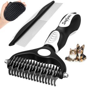Dog Grooming Kit: Brushes and Comb Set