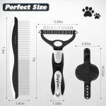 Dog Grooming Kit: Brushes and Comb Set