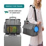 Travel Pet Bag with Food Storage & Bowls
