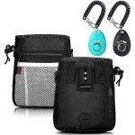 Dog Treat Pouch with Clickers and Adjustable Straps