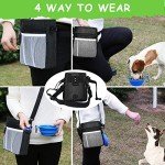 Dog Treat Pouch with Clickers and Adjustable Straps