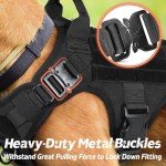Rabbitgoo Heavy Duty Tactical Dog Harness for Large Breeds