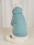 Cadet Blue Dog Hoodie for Small to Medium Pets