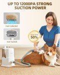 Dog Vacuum Grooming Kit for Shedding and Grooming