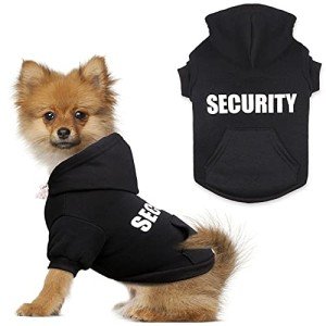 Black Dog Hoodie with Pocket for All Sizes