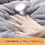 Cozy Washable Dog Bed Crate Pad - Gray 36