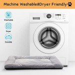 Cozy Washable Dog Bed Crate Pad - Gray 36