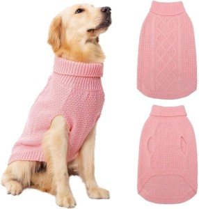 Mihachi Turtleneck Cable Knit Dog Sweater