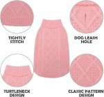 Mihachi Turtleneck Cable Knit Dog Sweater