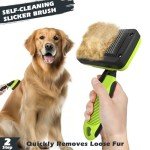 Augwind 3PCS Shedding Dog Brush Set (Green/Black)