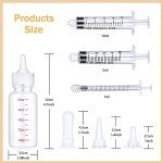 Pet Nursing Bottle Kit with Feeding Nipples & Syringes