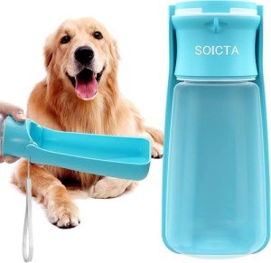 SOICTA 19 oz Portable Dog Water Bottle