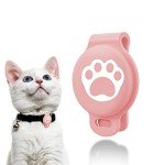 Pink Case for Apple AirTag Pet Tracker