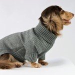 Heather Grey Thermal Turtleneck Sweater for Pets