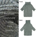 Heather Grey Thermal Turtleneck Sweater for Pets
