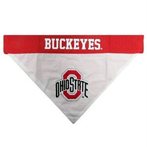 Ohio State Buckeyes Reversible Pet Bandana, Small/Medium