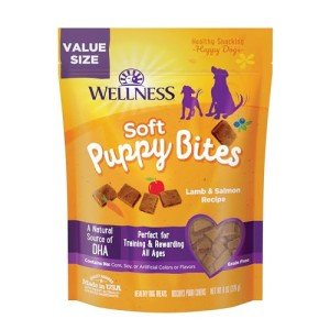Wellness Grain-Free Puppy Bites Treats, Lamb & Salmon
