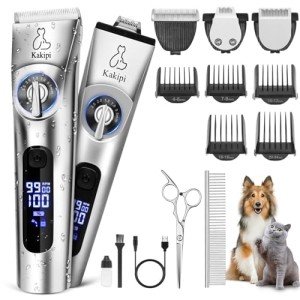 3-in-1 Low Noise Dog Grooming Clippers Kit