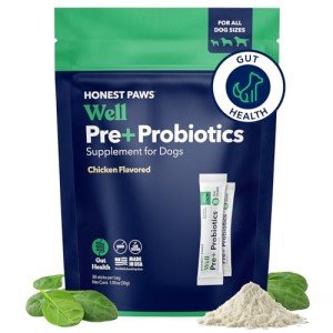 Honest Paws Dog Probiotic Powder with Prebiotics