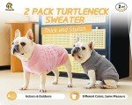 Two-Pack Cozy Dog Sweaters for Small Pets