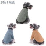 3 Pack Soft Dog Sweaters for Small Dogs
