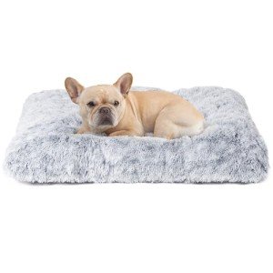 Soft Plush Dog Crate Bed for Medium Dogs