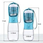 Cibaabo Portable Dog Water Bottle and Food Bowl