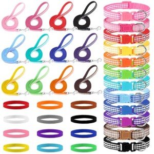 36 Pcs Adjustable Puppy Collar and Leash Set