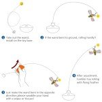 Interactive Rechargeable Cat Tumbler Toy with Feathers