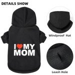 Cozy Black Dog Hoodie for Cold Weather