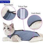 Cat Recovery Suit Onesie for Post-Surgery Comfort