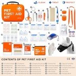 Pet First Aid Kit for Cats and Dogs - 100 Pieces