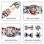 Floral Bowtie Dog Collar and Leash Set