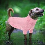 Cozy Pink Turtleneck Sweater for Small Dogs