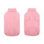 Cozy Pink Turtleneck Sweater for Small Dogs