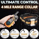 Dog Shock Collar with Remote, 4-Mile Range