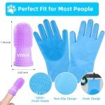Dog Bath Gloves & Toothbrushes Grooming Kit
