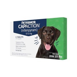 CapAction Flea Treatment for Dogs Over 25 lbs
