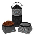 PetAmi Dog Food Travel Bag & Water Bowls