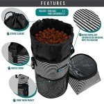 PetAmi Dog Food Travel Bag & Water Bowls