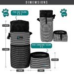PetAmi Dog Food Travel Bag & Water Bowls