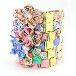 Floral Dog Collar and Leash Set for Girls