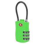 Neon Green TSA Cable Lock for Pets