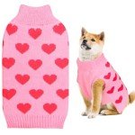 Valentine's Heart Sweater for Dogs - Pink X-Large