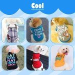 6 Pack Soft Summer T-Shirts for Small Dogs