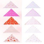 Valentine's Day Dog Bandanas - 5 Pack