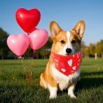 Valentine's Day Dog Bandanas - 5 Pack