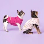 Cozy 2-Pack Striped Dog Sweaters - Winter Warmth